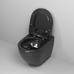 Grossman Унитаз подвесной Color GR-4411BS черный – фотография-6