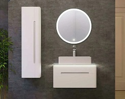 Jorno Тумба с раковиной Shine 75 белая Shi.01.75/P/W – фотография-4