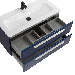 BelBagno Мебель для ванной Eco Cer-N 100 CZR-8073-100 sapfiro ручки сатин – фотография-5