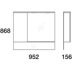  Зеркало-шкаф Амата 100 – фотография-2