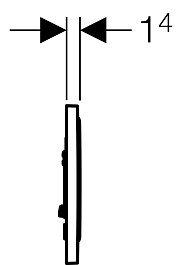 Geberit Кнопка смыва Sigma 10 115.758.SN.5 сталь – фотография-3