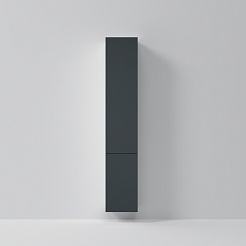 Am.Pm Шкаф пенал для ванной Gem 30 R подвесной черный матовый – фотография-2