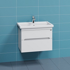 СанТа Тумба под раковину Лондон 70 подвесная белая – фотография-2