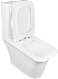 Azario Унитаз-компакт Avero AZ-3121 безободковый с бачком с сиденьем микролифт белый – фотография-7