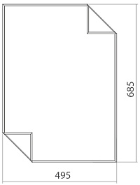 Mixline Зеркало Шарм Конверт 49.5 – фотография-2