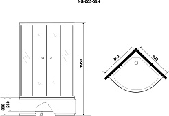 Niagara Душевой уголок Eco 80x80 NG-005-14 – фотография-4