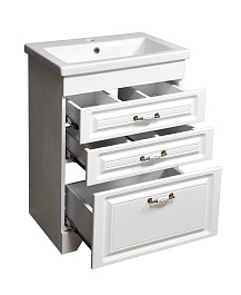 Stella Polare Мебель для ванной Кармела 60 ольха белая – фотография-4