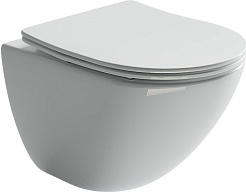 Ceramicanova Подвесной унитаз Mono Rimless с системой инсталляции Balance кнопка Square черный матовый – фотография-2