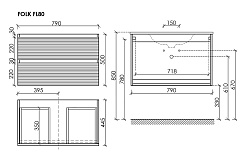 Sancos Тумба с раковиной Folk 80 bianco раковина Grace 81 CN7012 – фотография-5