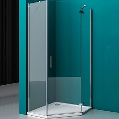 BelBagno Душевой уголок Kraft 90/90 KRAFT-P-1-90-C-Cr-R стекло прозрачное – фотография-1