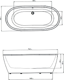 Aima Акриловая ванна Tondo 174x80 – фотография-6