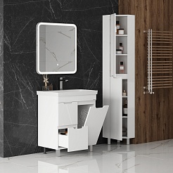 Onika Мебель для ванной Айленд 70 с б/к белая – фотография-4