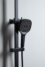 Allen Brau Душевая стойка Infinity 5.21030-31 черный матовый – фотография-5