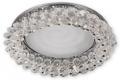 Feron Встраиваемый светильник CD5353 прозрачный, хром – фотография-1