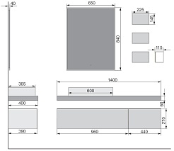 Velvex Тумба-консоль подвесная "Felay 96" – фотография-7