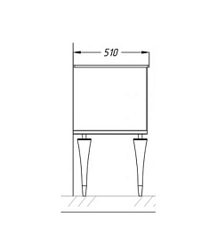  Мебель для ванной Ибица 90 белый/золото – фотография-8
