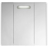 Водолей Зеркальный шкаф "Флорена 80" белый