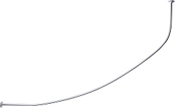 1Marka Карниз для ванны Lil 140х90 – фотография-1