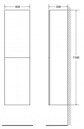 BelBagno Пенал для ванной REGINA 1500 Stucco Veneziano R – фотография-3