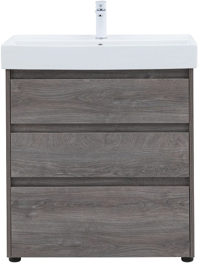 Aquanet Тумба с раковиной Nova Lite 75 дуб рошелье – фото-1