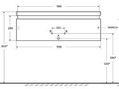 Cezares Тумба под раковину Slider 100 дуб тангент – фотография-10