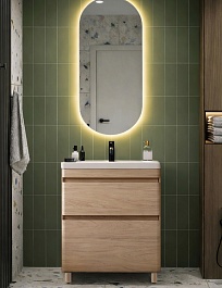 Vivon Тумба с раковиной Atwood 70 напольная дерево – фотография-16