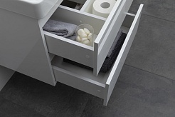 Aquanet Тумба с раковиной Вега 60 подвесная белая глянцевая – фотография-16