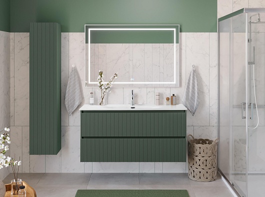 BelBagno Тумба под раковину Uno 120 подвесная Еловый матовый – фотография-12