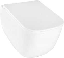 Azario Унитаз подвесной Fote AZ-116-UQ3 безободковый белый – фотография-3