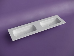 Ceramicanova Мебельная раковина Grace 161 с двумя чашами CN7023wx белая – фотография-4