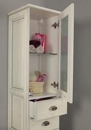 Акватон Пенал для ванной "Жерона" R белое золото – фотография-2