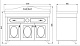 Водолей Тумба с раковиной "Изабель 120" F-1 серая – картинка-14