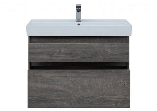 Aquanet Тумба с раковиной Nova Lite 90 2 ящика, дуб рошелье – фотография-10