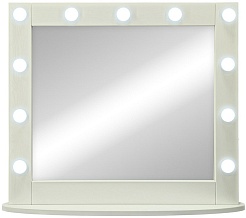 Continent Зеркало гримерное 800x700 белое – фотография-3