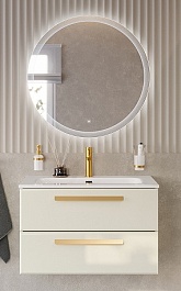 BelBagno Мебель для ванной Eco Cer-N 80 CZR-8073-80 брашированная альпака ручки сатиновое золото – фотография-1