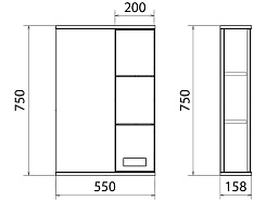 Merkana Мебель для ванной комнаты Руно 55 – фотография-3
