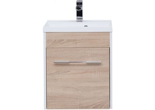 Aquanet Тумба с раковиной Августа 50 дуб сонома – картинка-3