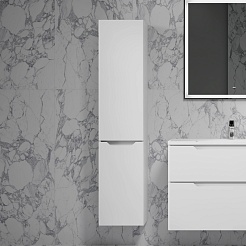 Jorno Шкаф пенал Slide 33/150 подвесной белый – фотография-6