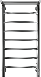 Terminus Полотенцесушитель электрический Классик П8 400x850 с полкой хром – фотография-1