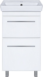 Misty Тумба с раковиной Элен 50 белая – фотография-1