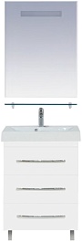 Misty Тумба с раковиной Эмилия 60 напольная белая – фотография-2