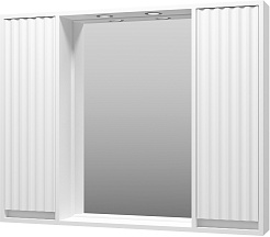 Brevita Зеркальный шкаф Balaton 100 белый – фотография-1