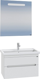 СанТа Мебель для ванной Лондон 80 подвесная 2 ящика белая – фотография-1