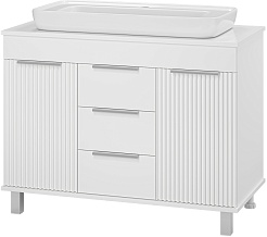 Brevita Мебель для ванной Enfida 100 белая – фотография-4