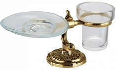 Art&Max Мыльница и стакан Barocco Crystal AM-1789-Do-Ant-C