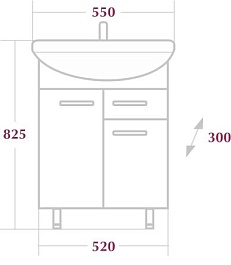 Onika Мебель для ванной "Классик 55.12" – фотография-2