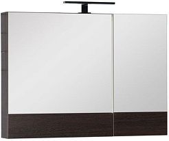 Aquanet Зеркальный шкаф "Нота/Тоника 90" венге – фотография-1