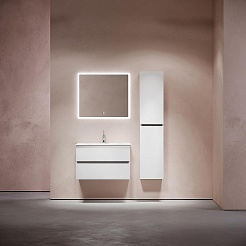 Sancos Тумба с раковиной Urban 80 белый глянец раковина Element 81 CN7005 – фотография-9