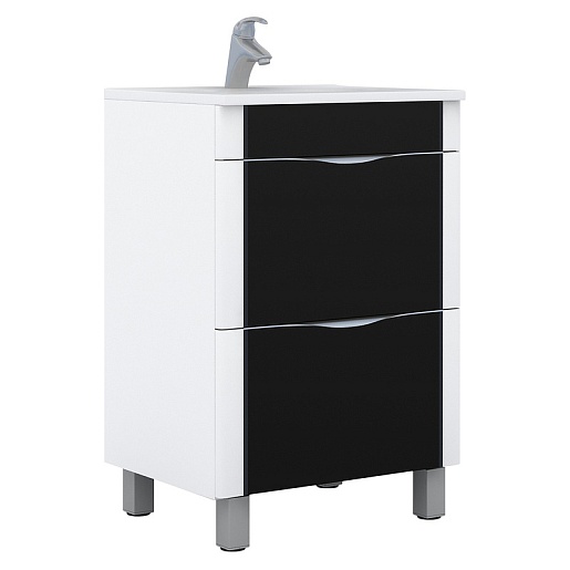 Vigo Тумба с раковиной Laura 60 черная – фото-1