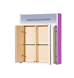 Misty Зеркало-шкаф для ванной Джулия 60 сиреневый – фотография-2